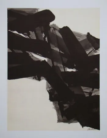 リトグラフ Soulages (After) - Peinture sur papier - 1961