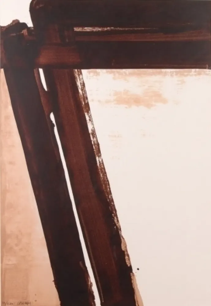 シルクスクリーン Soulages - Composition 15