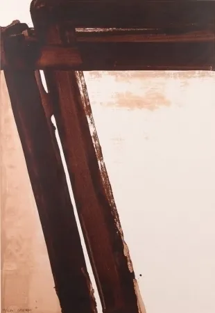 シルクスクリーン Soulages - Composition 15