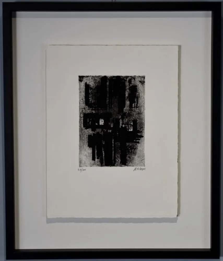 エッチング Soulages - EAU FORTE IV