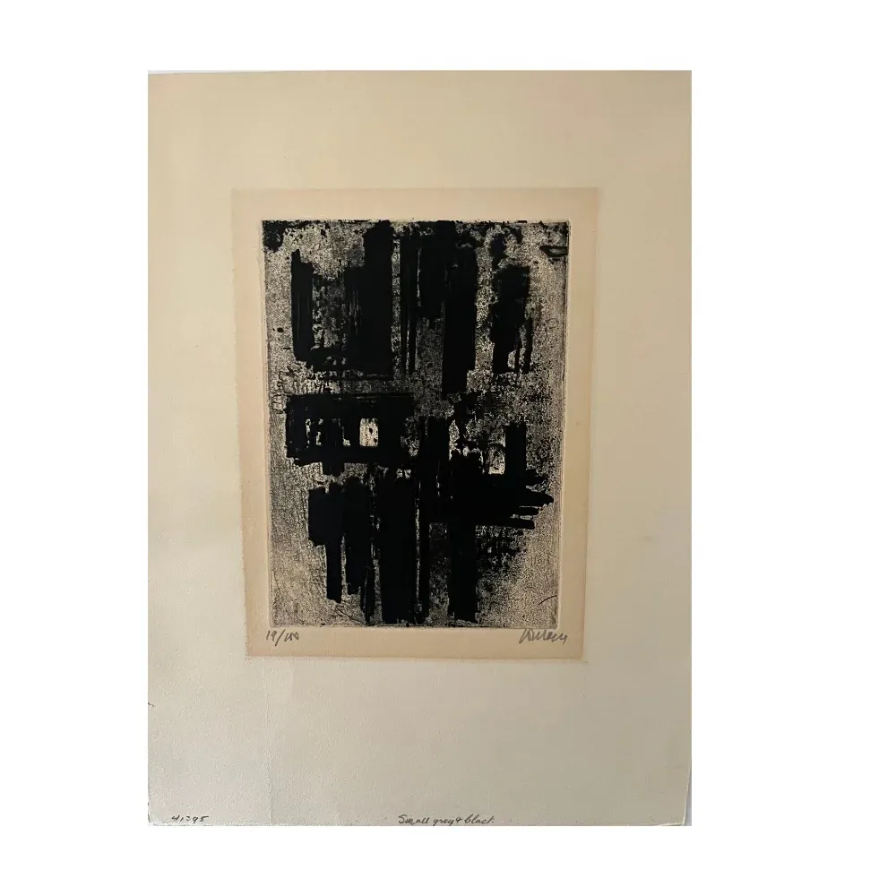 リトグラフ Soulages - Eau-Forte IV (1957) 