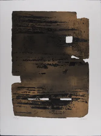 彫版 Soulages - Eau-forte n° 15, 1961 - Hand-signed!