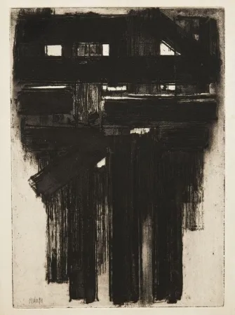 エッチング Soulages - Eau-forte n° III