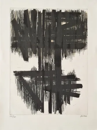エッチング Soulages - Eau-forte VI 