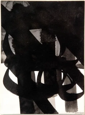 メゾチント彫法 Soulages - ENCRE1962