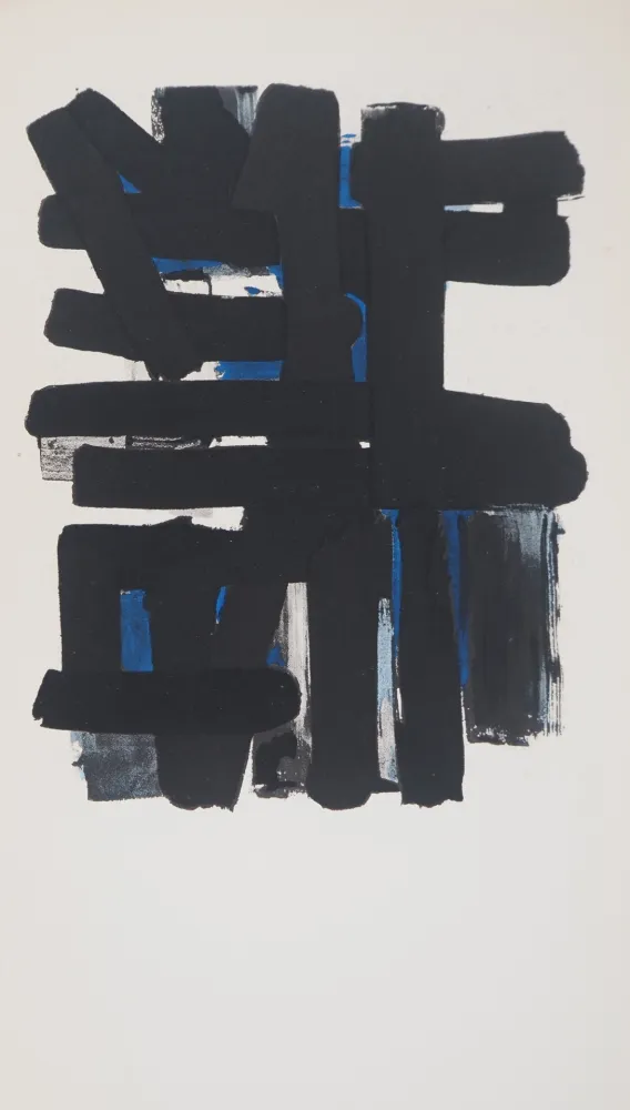 リトグラフ Soulages - Gouache 11