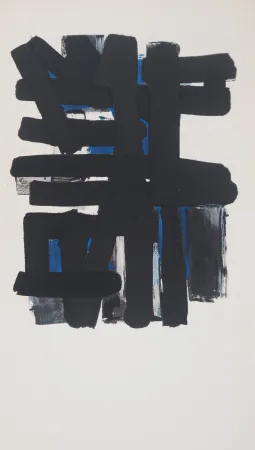 リトグラフ Soulages - Gouache 11