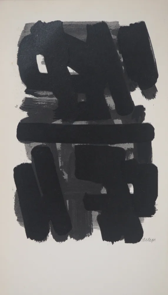 リトグラフ Soulages - Gouache 6