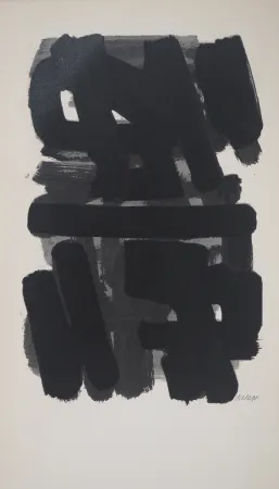 リトグラフ Soulages - Gouache 6