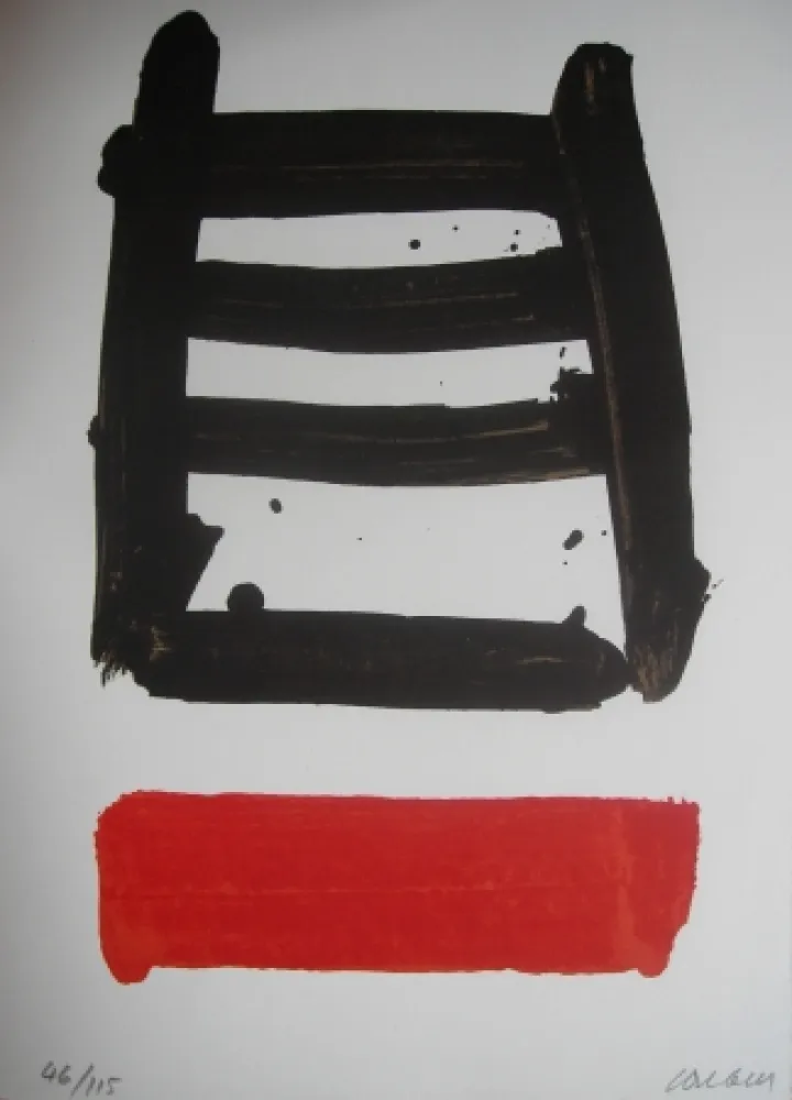 リトグラフ Soulages - Jean Cassou: vingt-deux poèms