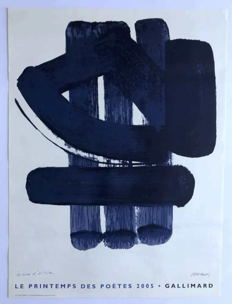 オフセット Soulages - Le Printemps des poètes - Gallimard