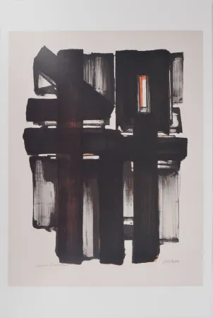 挿絵入り本 Soulages - Lithographie 2