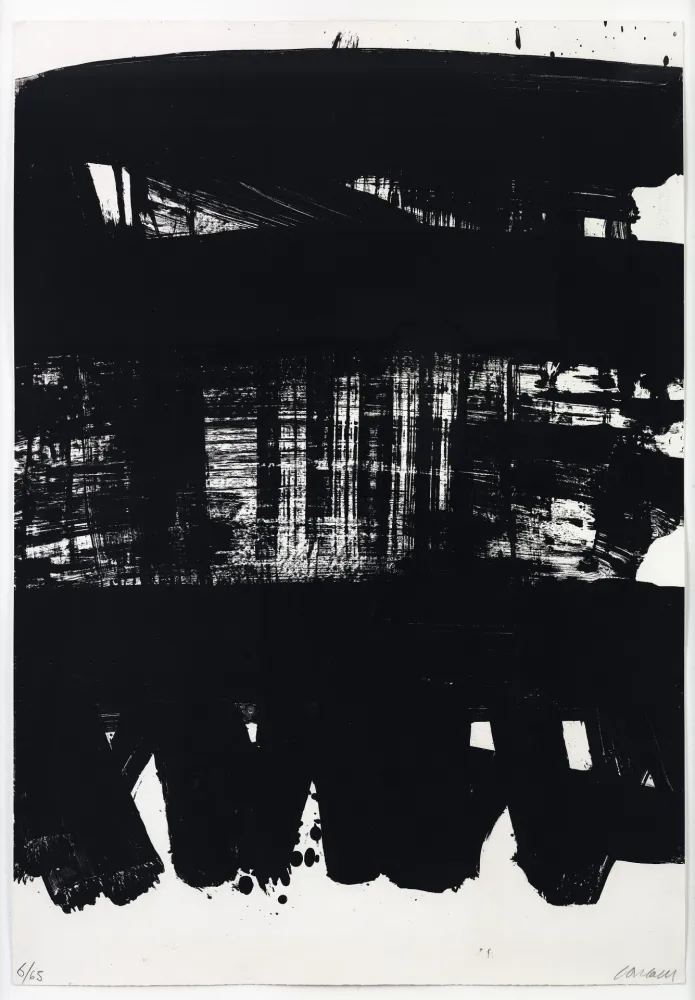 リトグラフ Soulages - Lithographie 21