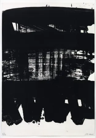 リトグラフ Soulages - Lithographie 21