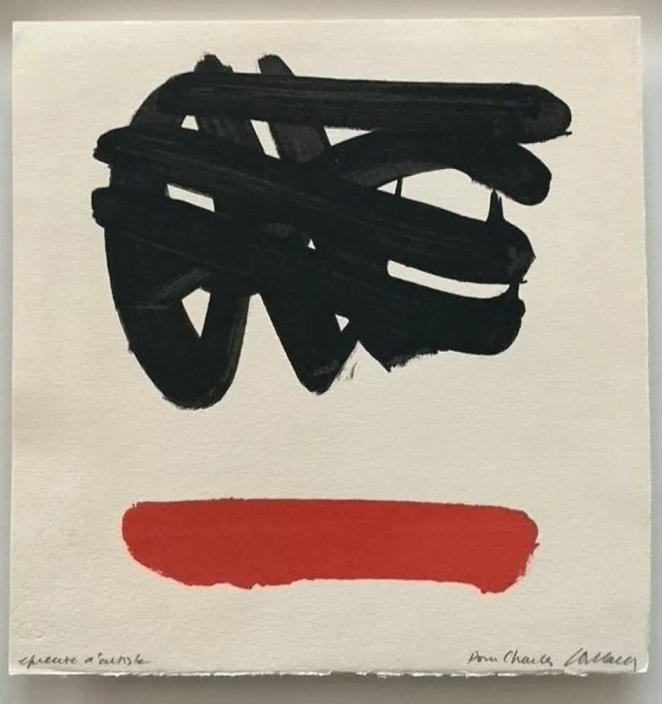 リトグラフ Soulages - LITHOGRAPHIE 30