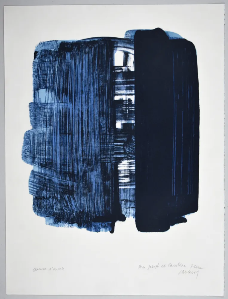 リトグラフ Soulages - LITHOGRAPHIE 33