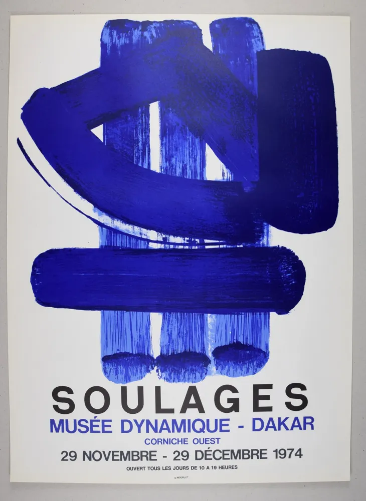 リトグラフ Soulages - LITHOGRAPHIE D'AFFICHE DAKAR