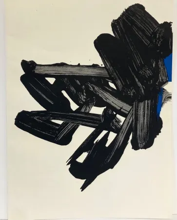 リトグラフ Soulages - Lithographie n° 17. 1964.