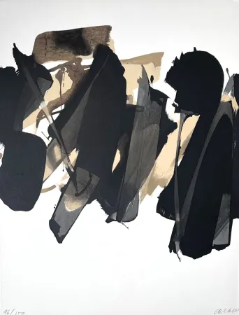 リトグラフ Soulages - Lithographie n°14 