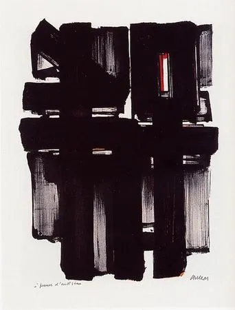 リトグラフ Soulages - Lithographie n°2