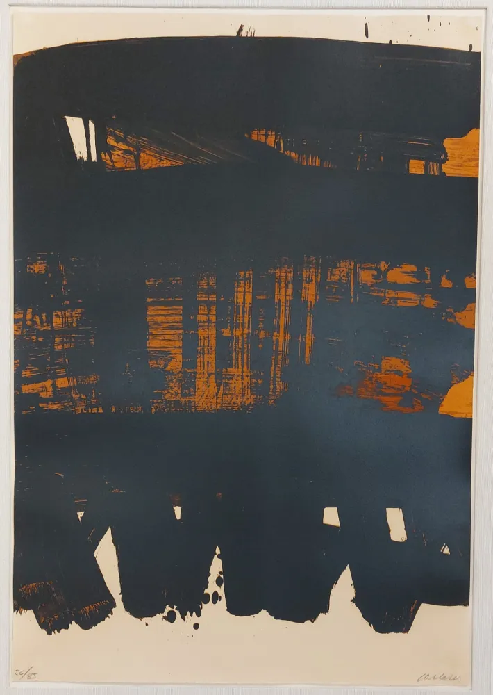 リトグラフ Soulages - Lithographie n°22 