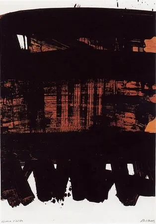 技術的なありません Soulages - Lithographie n°22