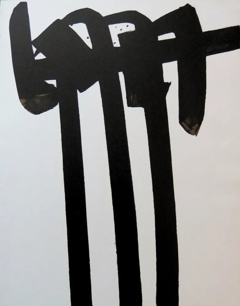 リトグラフ Soulages - Lithographie n°28