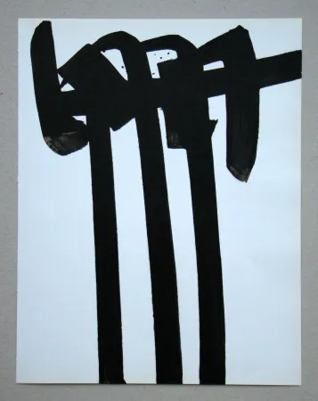 リトグラフ Soulages - Lithographie  n°28