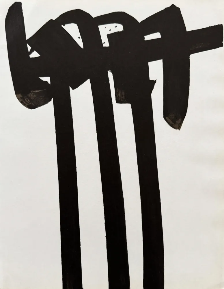 リトグラフ Soulages - Lithographie n°28, 1970