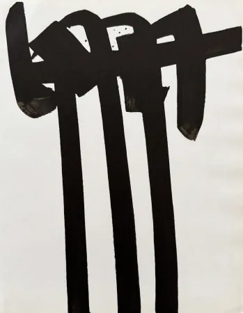 リトグラフ Soulages - Lithographie n°28, 1970