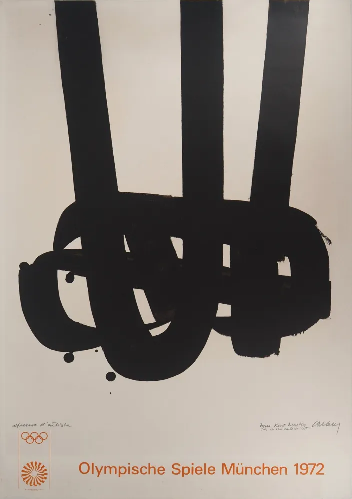 リトグラフ Soulages - Lithographie n°29 - Signée au crayon