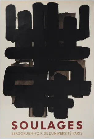 リトグラフ Soulages - Lithographie n°3