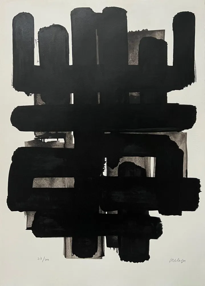 リトグラフ Soulages - Lithographie n°3 