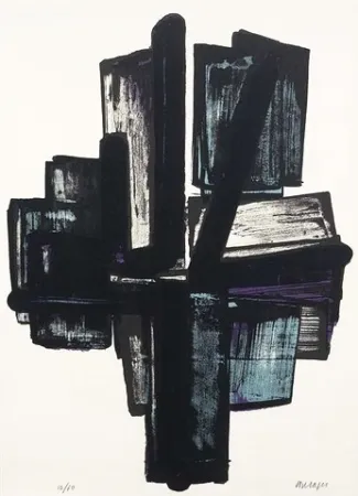 リトグラフ Soulages - Lithographie n°4
