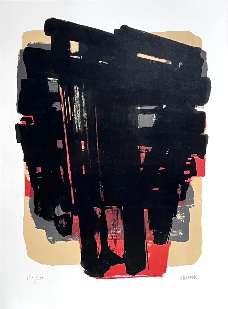 リトグラフ Soulages - Lithographie n°8 