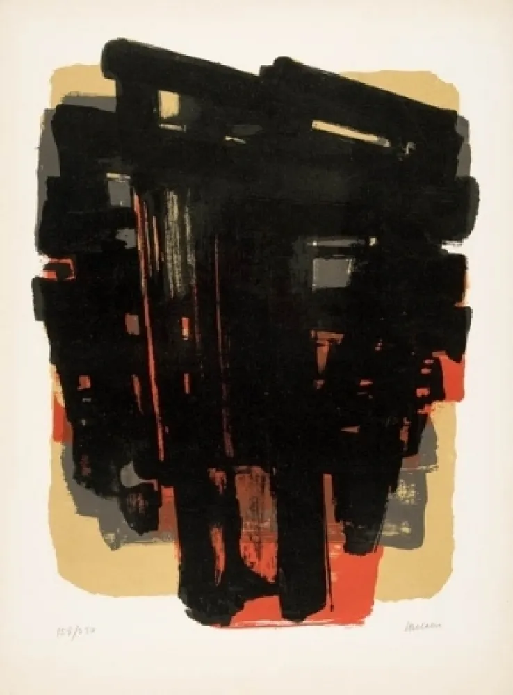 リトグラフ Soulages - Lithographie n°8