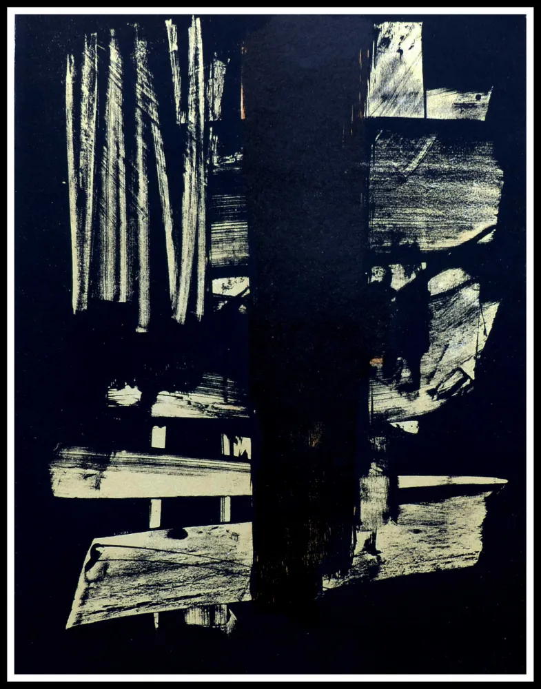 技術的なありません Soulages - Lithographie N°9