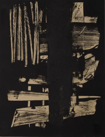 リトグラフ Soulages - Lithographie N°9