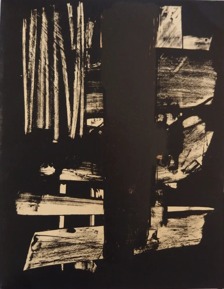 リトグラフ Soulages - Lithographie n°9