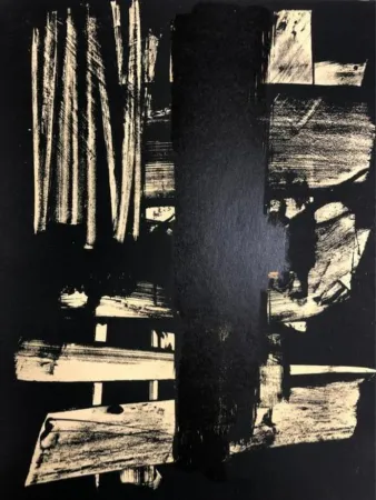 リトグラフ Soulages - Lithographie n°9