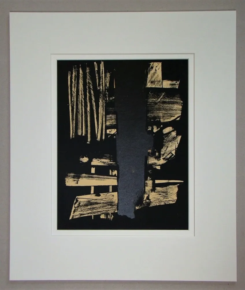 リトグラフ Soulages - Lithographie N°9 