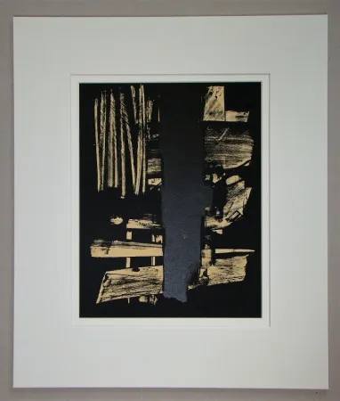 リトグラフ Soulages - Lithographie N°9 