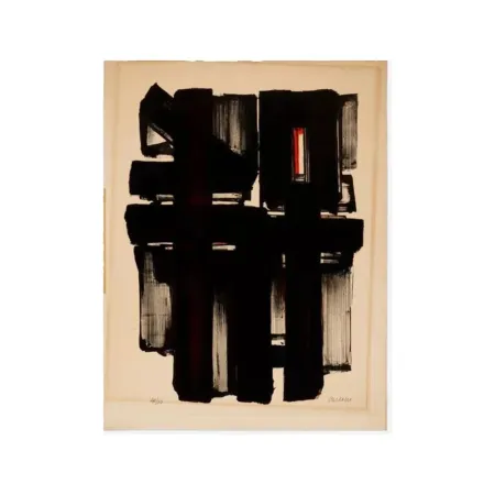 リトグラフ Soulages - Lithographie No. 2, 1957