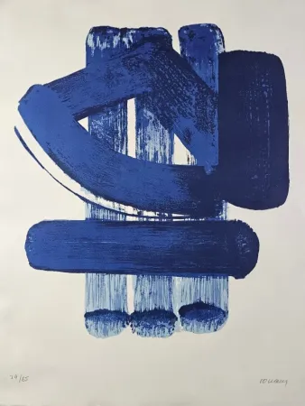 リトグラフ Soulages - Lithographie No 37