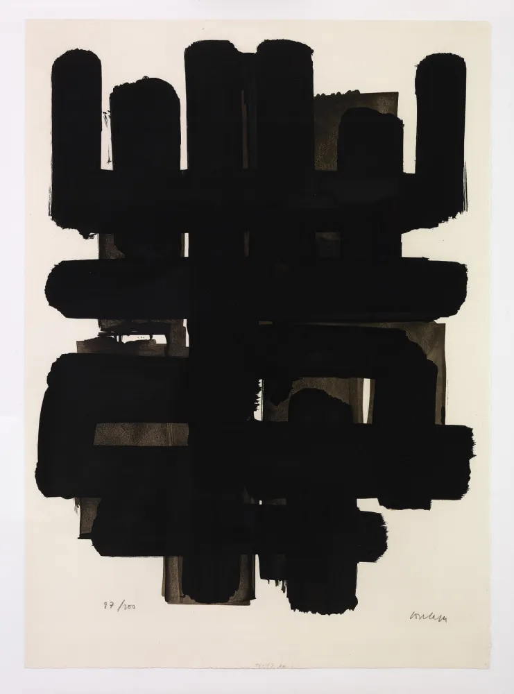リトグラフ Soulages - Lithographie originale 3
