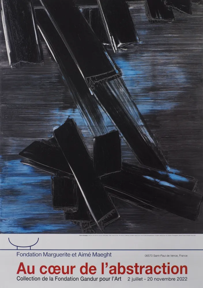 挿絵入り本 Soulages - Peinture 24 août 1958