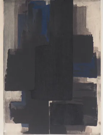 ステンシル Soulages - Pochoir 1956 (XX Siècle n°7)