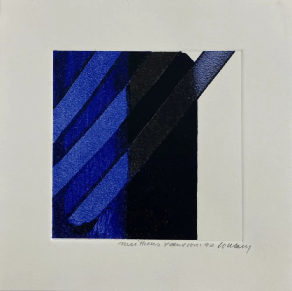 シルクスクリーン Soulages - Screenprint no. 17 – 1989