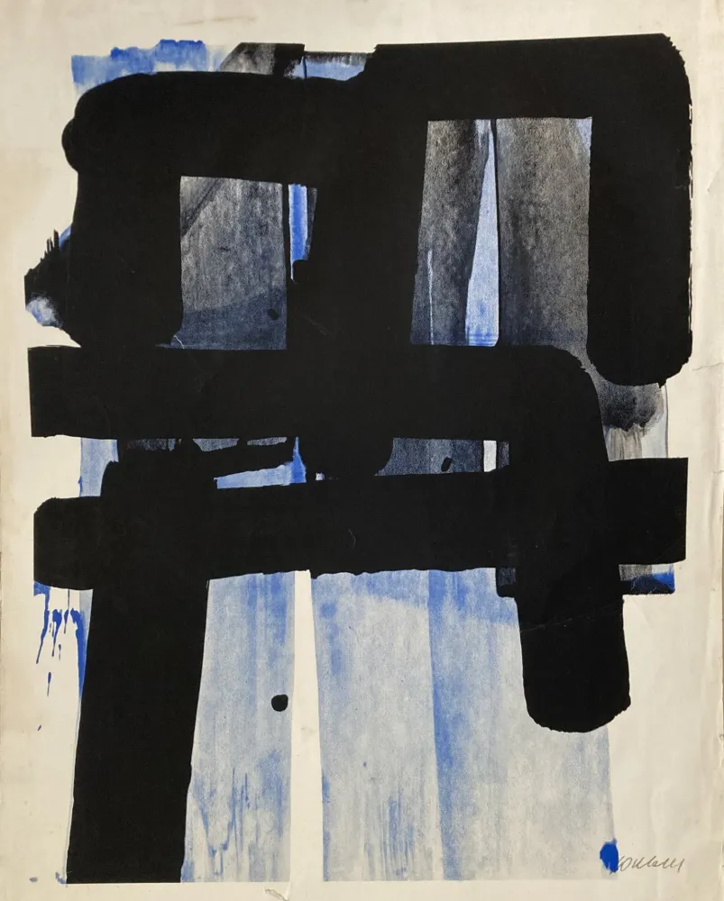 シルクスクリーン Soulages - Sérigraphie 2 - 1973