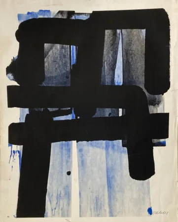 シルクスクリーン Soulages - Sérigraphie 2 - 1973